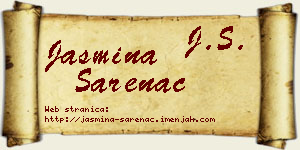 Jasmina Šarenac vizit kartica